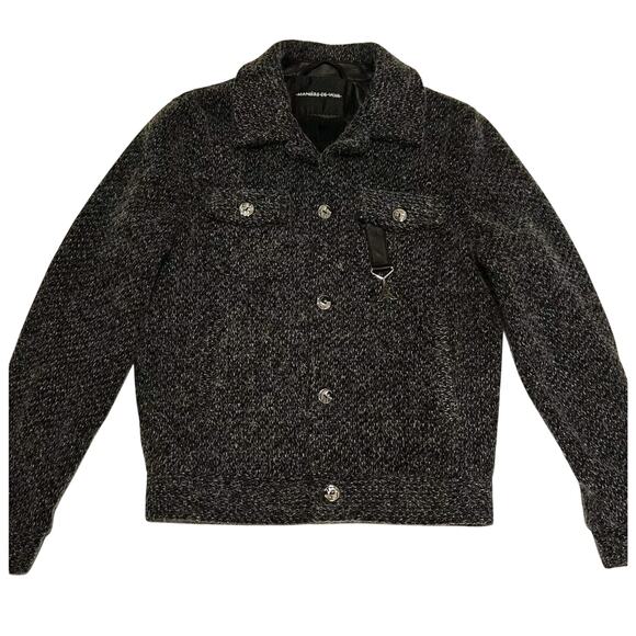 Maniere De Voir Mens Jacket sz SMALL Gray ZA - Picture 1 of 8